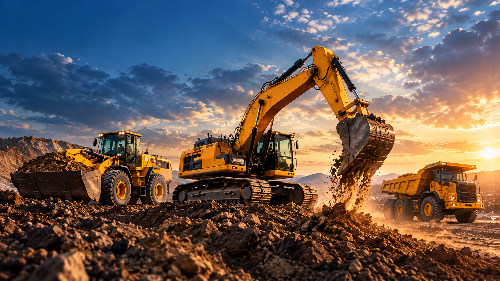 Heavy construction equipment